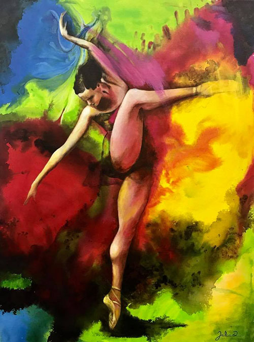 Bailarina - 60 x 80 - Téc Mista - 2018